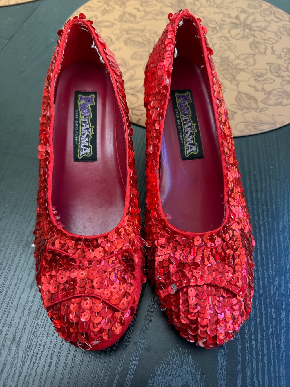 Dorothy Halloween Red Sequin Heels